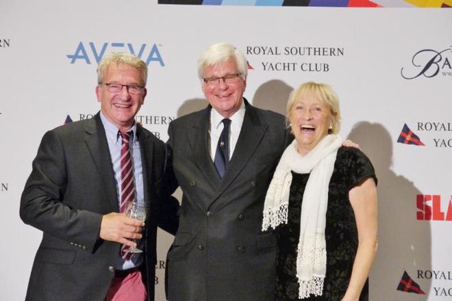 David Mead flanked by the 2015 'Champion of Champions' Andy Howe and Annie Kelly © Chris Gillingham